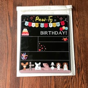 DOUBLE SIDED Animal birthday board